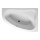 Riho Lyra 153,5x100,5cm, Raumsparbadewanne mit Whirlpoolsystem Flow, glänzende Oberfläche, linke Version