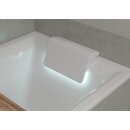Riho Still Shower 180x80cm, mit LED-Kopfstütze, rechteckige Badewanne mit Whirlpoolsystem Air, glänzende Oberfläche, linke Version