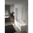 Riho Delta 150x80cm, Raumsparbadewanne, glänzende Oberfläche, rechte Version, ohne/mit Whirlpoolsystem