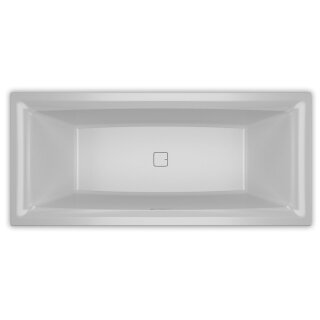 Riho Still Square 180x80cm, rechteckige Badewanne, glänzende Oberfläche, ohne/mit Whirlpoolsystem