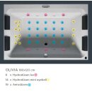 Riho Thermae Olivia 180x120cm, Whirlpool rechteckig