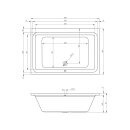 Riho Thermae Olivia 180x120cm, Whirlpool rechteckig