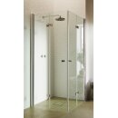 Euroshowers Twice corner, Eckeinstieg mit Drehfalttüren