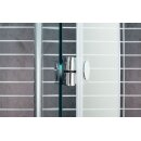Euroshowers Twice corner, Eckeinstieg mit Drehfalttüren