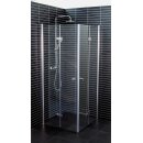 Euroshowers Twice corner, Eckeinstieg mit Drehfalttüren