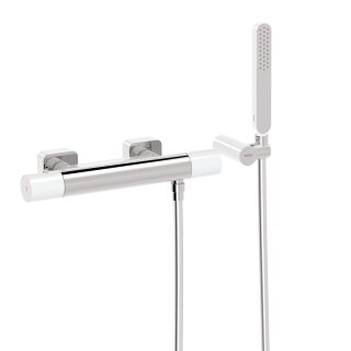 Tres Loft Colors, Thermostat Brausebatterie, Weiss-chrom