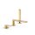 Tres Loft Colors, Einhebel Wannenrandbatterie 3 Loch, 24k Gold matt