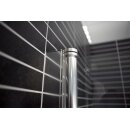 Euroshowers Twice, Drehfalttür mit Festteil und Nebenteil
