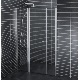 Euroshowers Duo,  Tür mit Festteil und Nebenteil