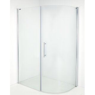 Euroshowers Free+Wall, 1 gewölbte Tür + 1 Seitenwand