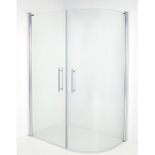 Euroshowers Free+Door, 1 gewölbte + 1 gerade Drehtür