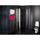 Euroshowers Duo Corner, Eckeinstieg mit Drehtüren