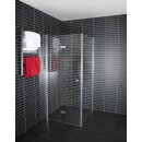 Euroshowers Twice Square, Drehfalttür mit Fixteil...