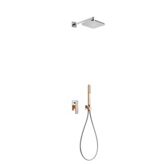 Tres Loft Colors, Unterputz Brauseset, Orange-chrom
