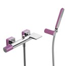 Tres Loft Colors, Einhebel Wannenmischer, Violett-chrom