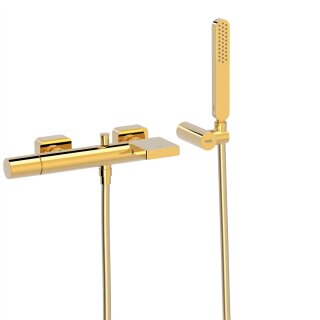 Tres Loft Colors, Einhebel Wannenmischer, 24k Gold