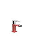 Tres Loft Colors, Einhebel Bidetmischer, Rot-chrom