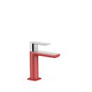Tres Loft Colors, Einhebel Waschtischmischer, Rot-chrom