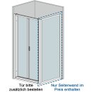 Doccia Burdeos Seitenwand für Tür, bis 90cm,...