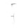 Tres Study Exclusive, Thermostatset Unterputz Brausebatterie Block System, weiss matt