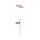 Tres Study Exclusive, Thermostatset Unterputz Brausebatterie Block System, rot