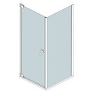 Doccia Cixi Seitenwand für Tür, bis 90cm, H:bis 210cm, chrom, Glas klar