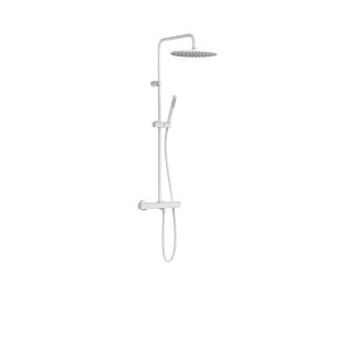 Tres Study Exclusive, Thermostat Brausebatterie, weiss matt