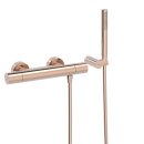 Tres Study Exclusive, Thermostat Brausebatterie, 24k Rotgold