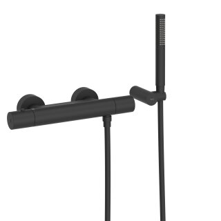 Tres Study Exclusive, Thermostat Brausebatterie, schwarz matt