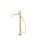 Tres Study Exclusive, Standarmatur für Badewanne, 24k Gold matt