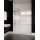 Doccia Boston Duschabtrennung für Nischen, mit einer Schiebetür und zwei Fixteilen, bis 200cm, H:bis 220cm, chrom, Glas matt