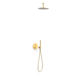 Tres Study Exclusive, Unterputz Brauseset Rapid-Box, 24k Gold matt