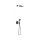 Tres Study Exclusive, Unterputz Brauseset Rapid-Box, schwarz matt