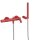 Tres Study Exclusive, Einhebel Wannenmischer, rot