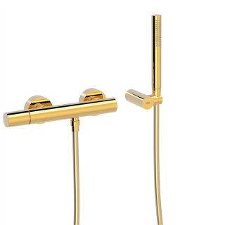 Tres Study Exclusive, Einhebel Brausemischer, 24k Gold