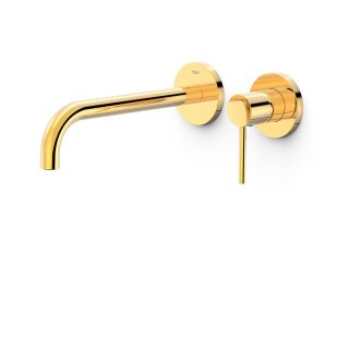 Tres Study Exclusive, Einhebel Waschtischmischer UP, 24k Gold