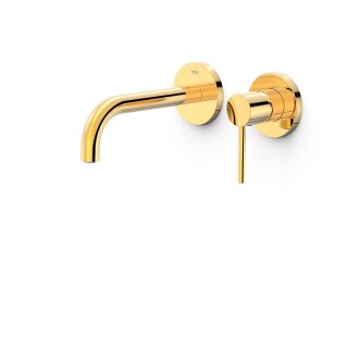 Tres Study Exclusive, Einhebel Waschtischmischer UP, 24k Gold