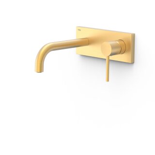Tres Study Exclusive, Einhebel Waschtischmischer UP, 24k Gold matt
