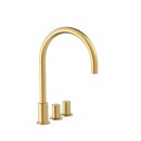 Tres Project-Tres, Zweigriff-Standarmatur, 24k Gold matt