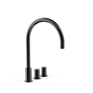 Tres Project-Tres, Zweigriff-Standarmatur, Metallic-schwarz