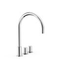 Tres Project-Tres, Zweigriff-Standarmatur, chrom