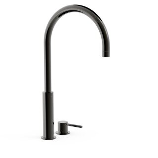 Tres Study Exclusive, Einhebel Waschtischmischer, Metallic-schwarz