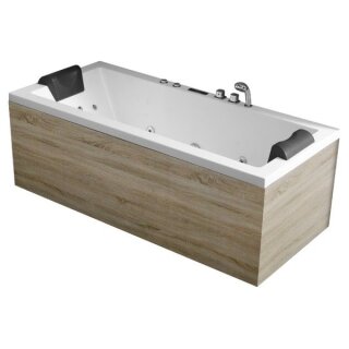 EAGO Whirlpool AWT GE108-2E mit Holzschürze, 170x80 cm, rechts