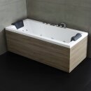 EAGO Whirlpool AWT GE108E mit Holzschürze, 190x90 cm, rechts