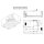 EAGO Whirlpool AWT GE115E, 180x130 cm