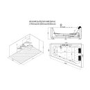 EAGO Whirlpool AWT GE104E, 170x130 cm, links
