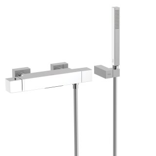 Tres Cuadro Exclusive, Thermostat Wannenbatterie, chrom