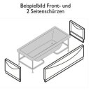 Front- und 2 Seitenschürzen