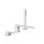 Tres Cuadro Exclusive, Einhebel Wannenrandbatterie, weiss matt