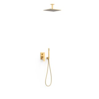 Tres Cuadro Exclusive, Unterputz Brauseset Rapid-Box, 24k Gold matt